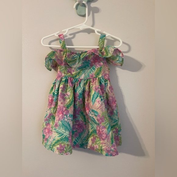 Floral Button-Down Kids Dress - Picture 2 of 2